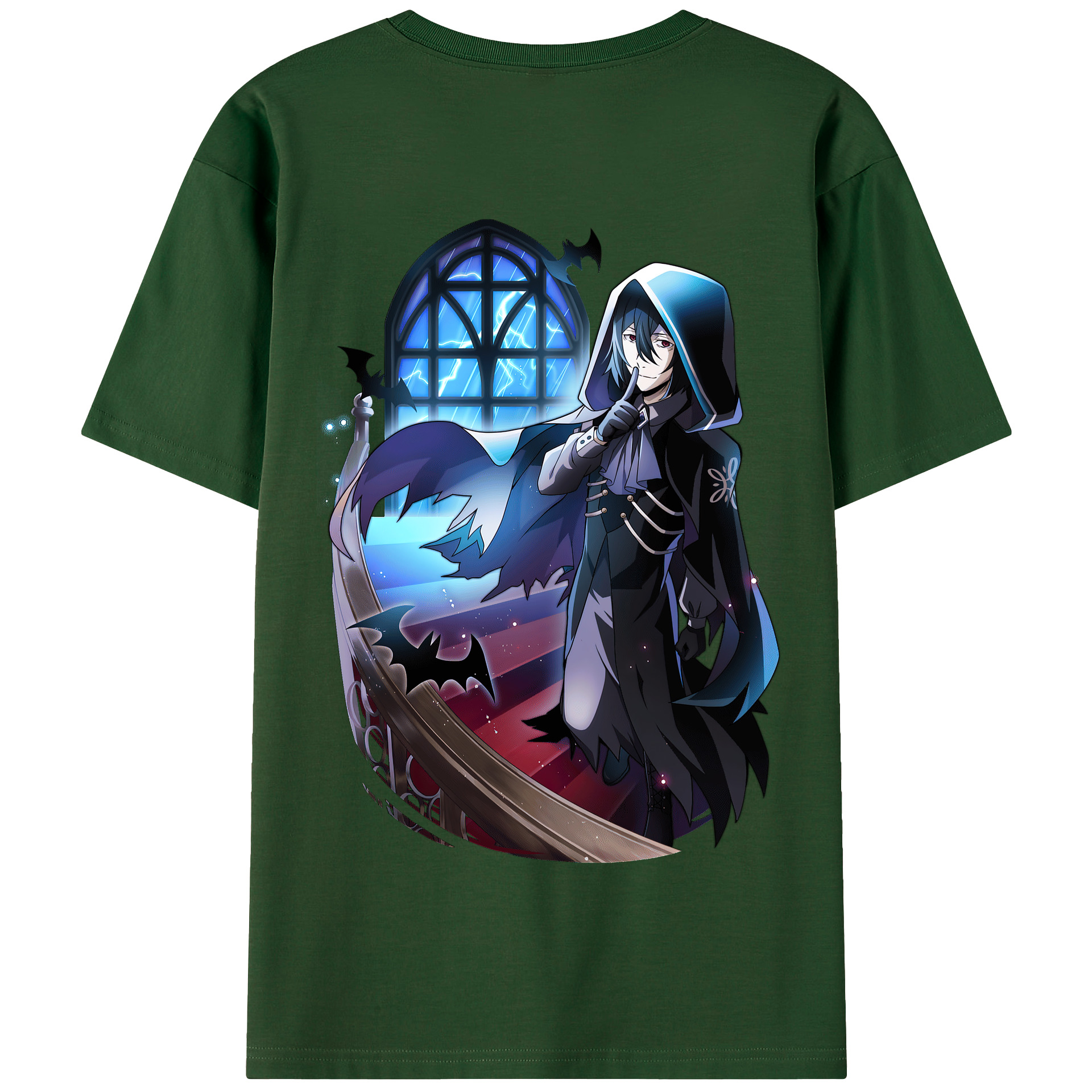 （画像用） 文豪ストレイドッグス Bungo Stray Dogs 綿100％半袖Tシャツ（背面プリント）